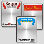 Fun Schilder als Spiegel