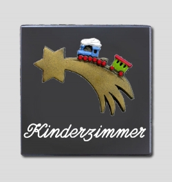 T�rschild aus Keramik - Kinderzimmer