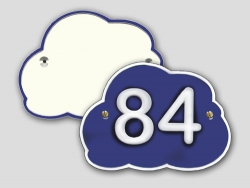 Hausnummer -Wolkentraum- bis 2-stellig