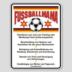Fun Schild - Fussballmama