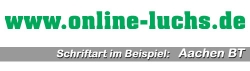 1-zeilige Folienschrift - 30 cm breit