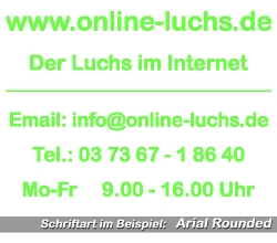 5-zeilige Folienschrift - 50 cm breit