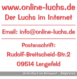 6-zeilige Folienschrift - 30 cm breit