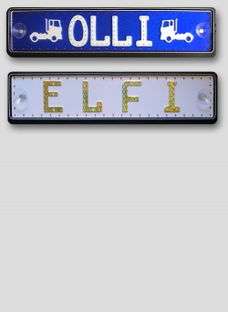 4er LED Schild mit LED-Umrandung | Geschenkidee f�r LKW Fahrer