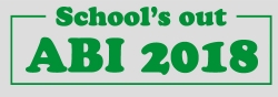 Autoaufkleber Abi 2018 als Folienschrift