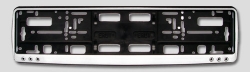 Kennzeichenrahmen neutral Matt-Silber-Optik