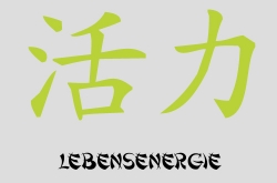 Chinesisches Schriftzeichen --- Bedeutung: Lebensenergie