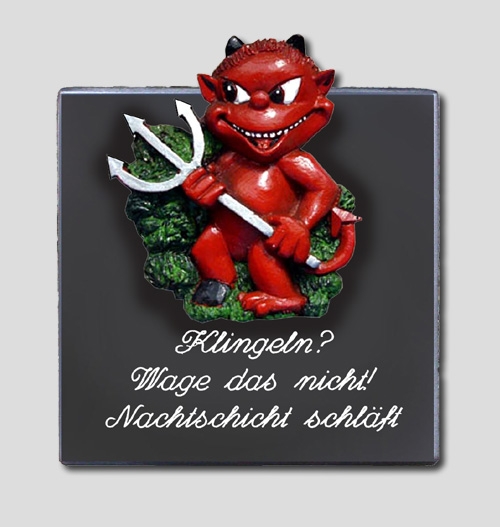 Schild aus Keramik f�r die T�r - Klingeln? ...