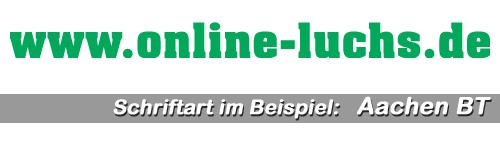 1-zeilige Folienschrift - 30 cm breit