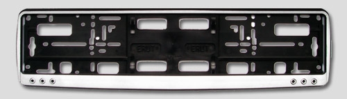 Kennzeichenrahmen neutral Matt-Silber-Optik