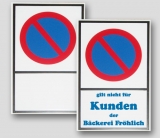 Verkehrsschild - Parkverbot -