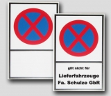 Verkehrsschild - Halteverbot -