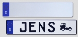 Individuelles Kennzeichen im Design: Euro-Kennzeichen (D)